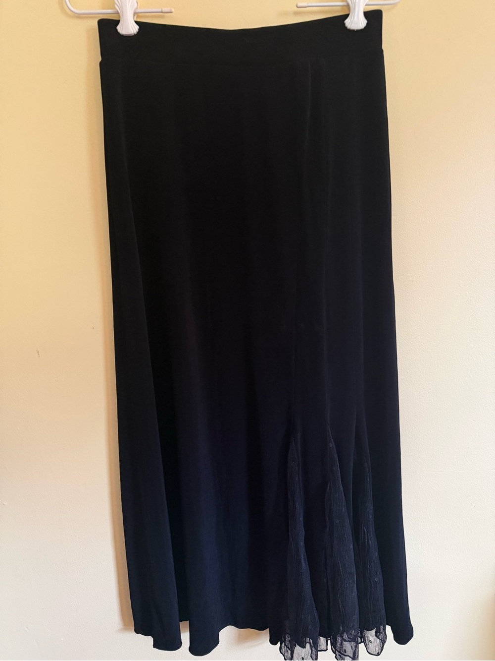 Chico's Travelers Maxi Skirt with Lace Panel